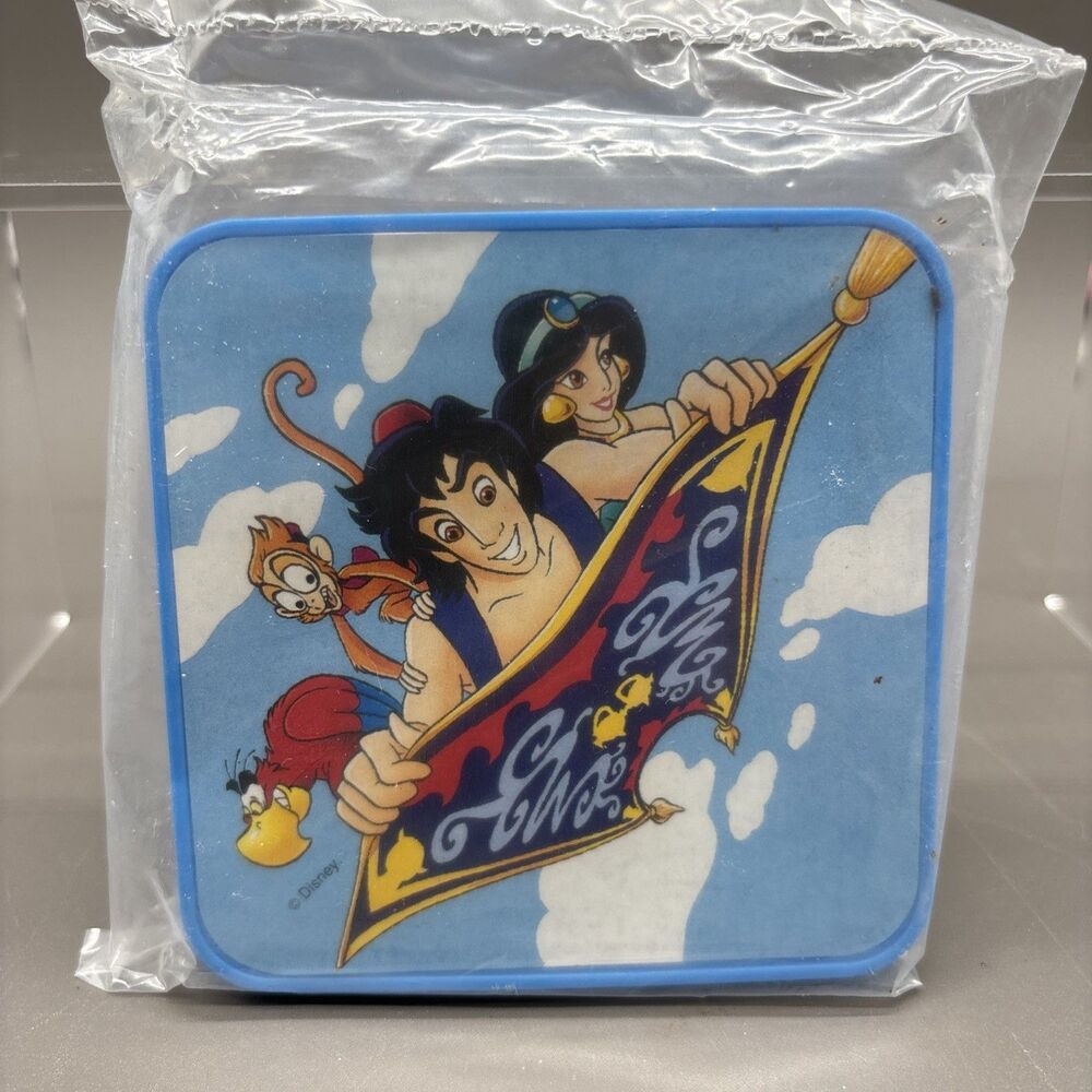 Vintage Burger King Kids Meal Disney's Aladdin Hidden Treasures Toy 1994 Sealed